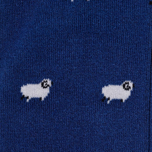 Swole Panda Socks - Navy Sheep