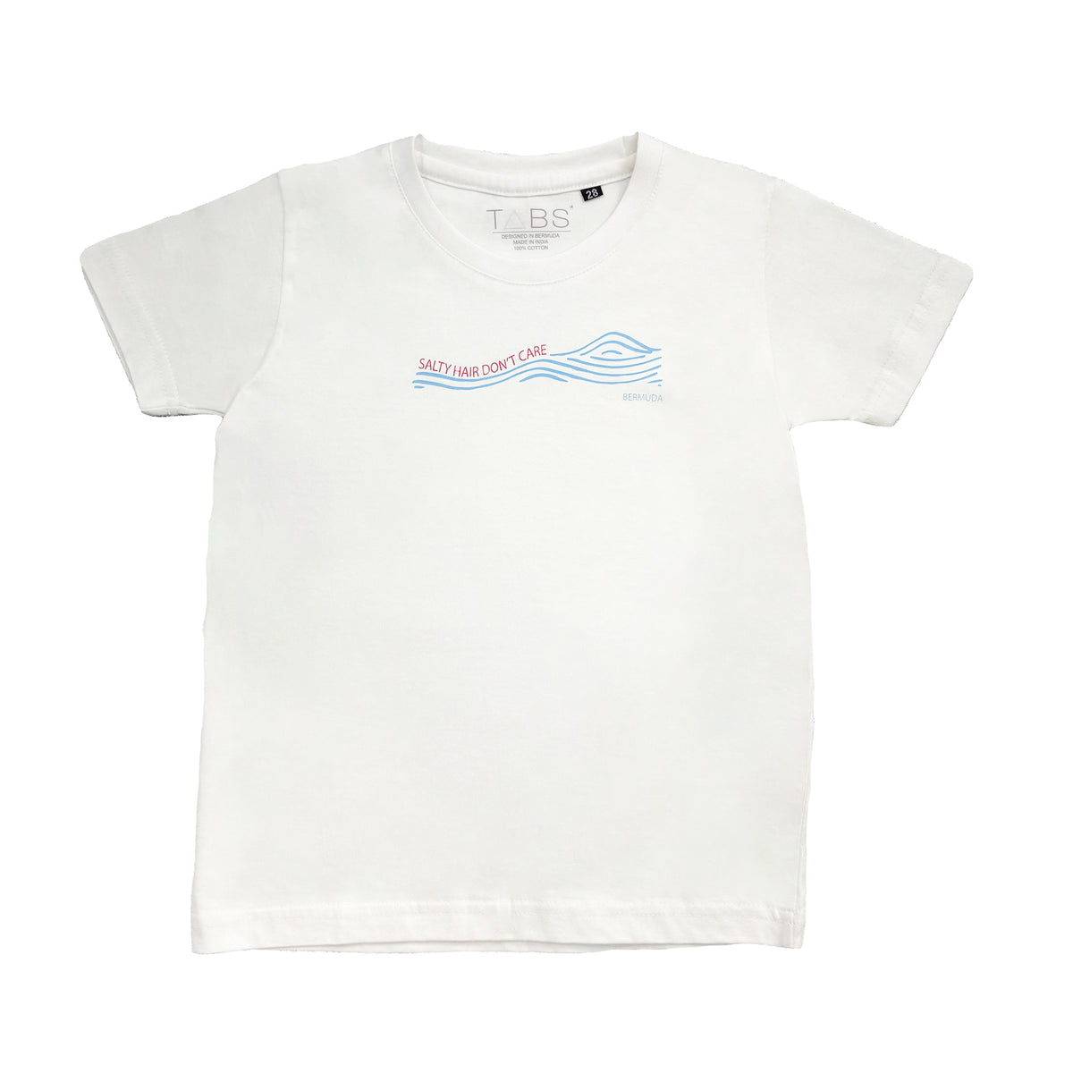 Kid's T-Shirt - Salty Hair (White)