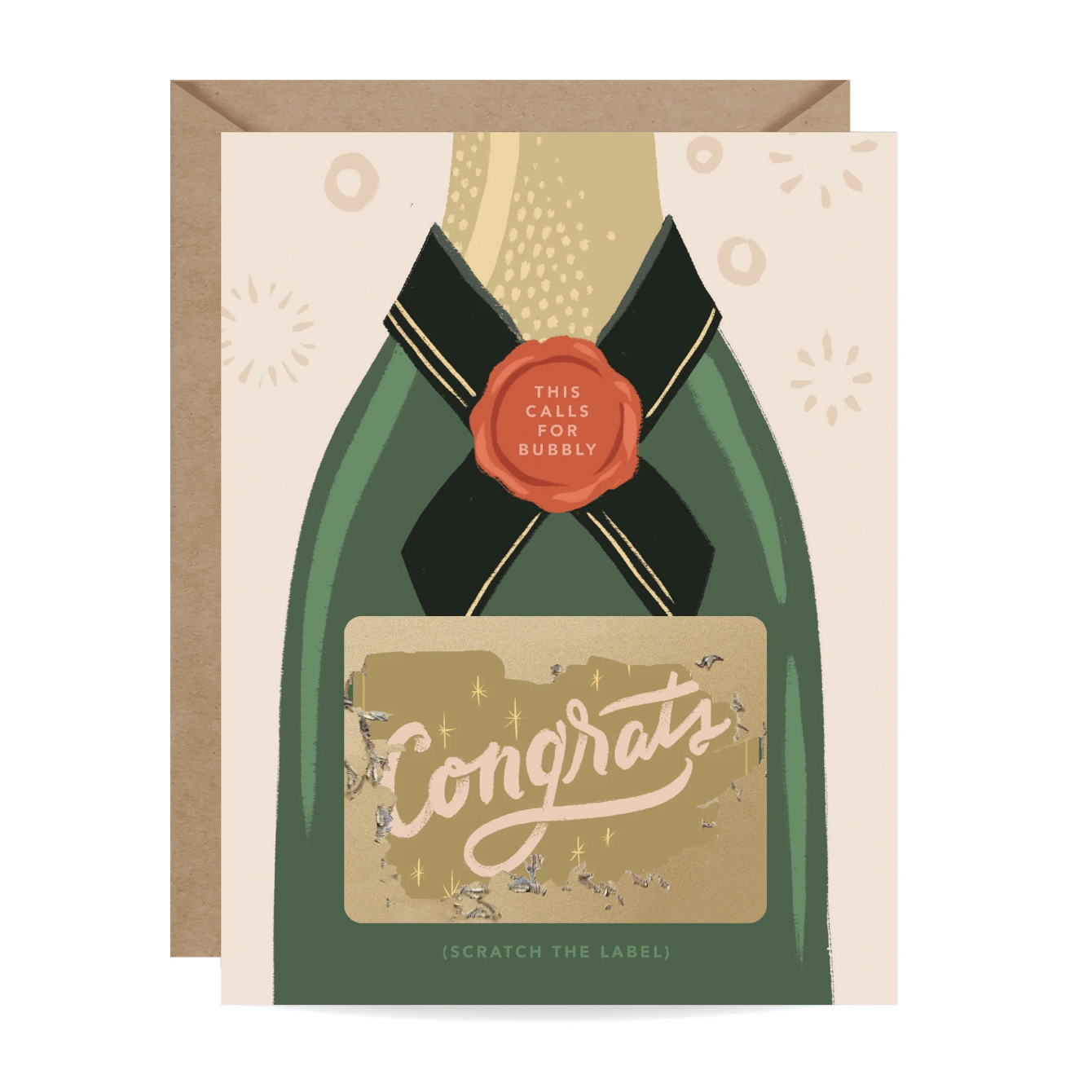 Inklings Paperie Card - Bubbly Champagne Scratch-Off