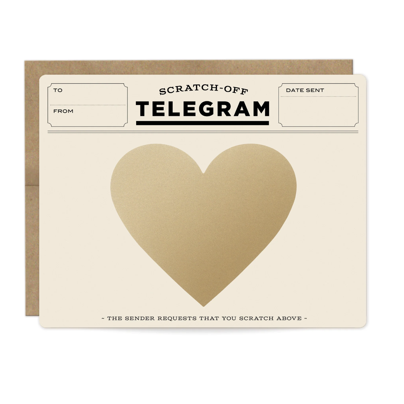 Inklings Paperie Card - Classic Telegram Scratch-Off