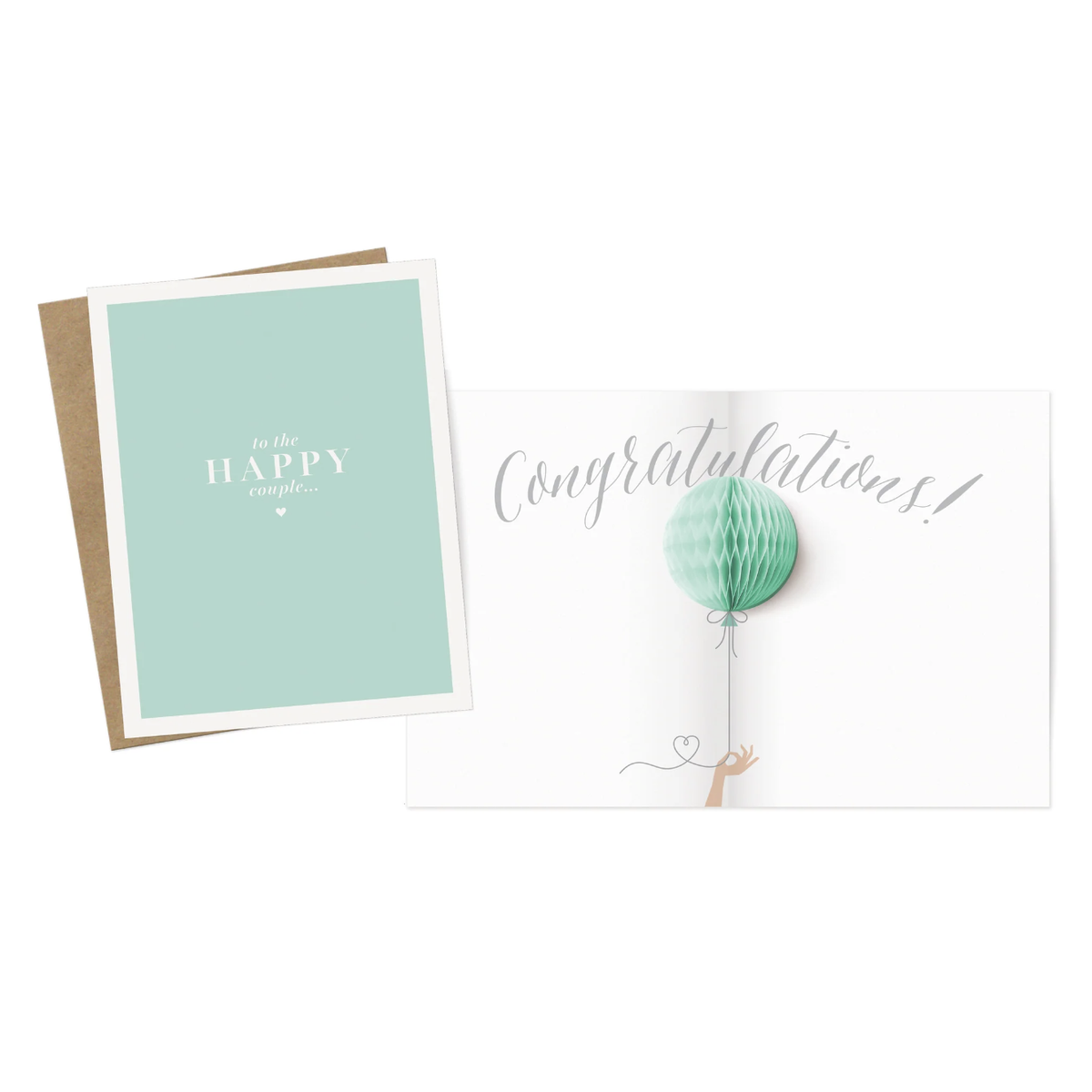 Inklings Paperie Card - Happy Couple Pop-Up