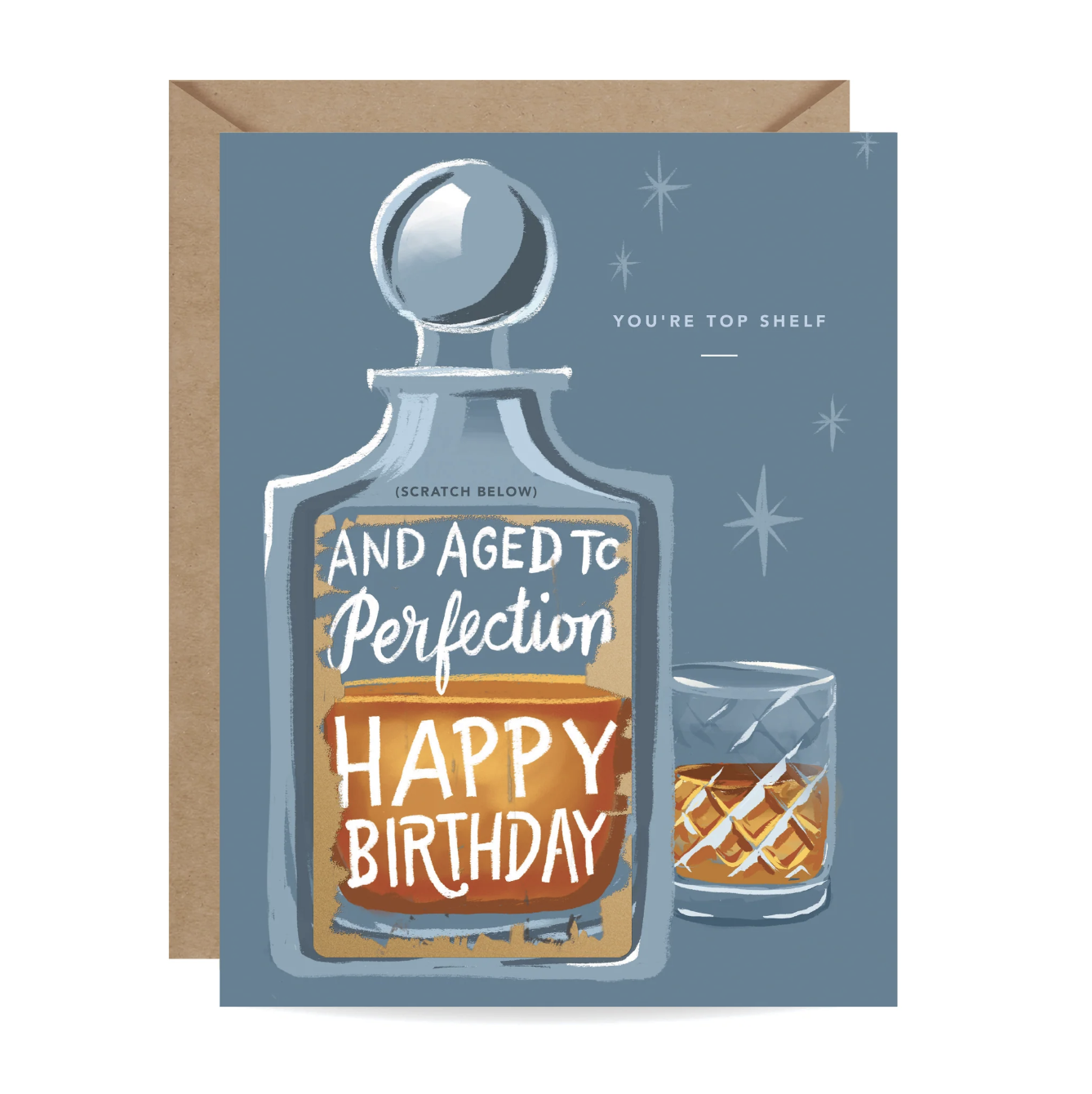 Inklings Paperie Card - Whiskey Scratch-Off