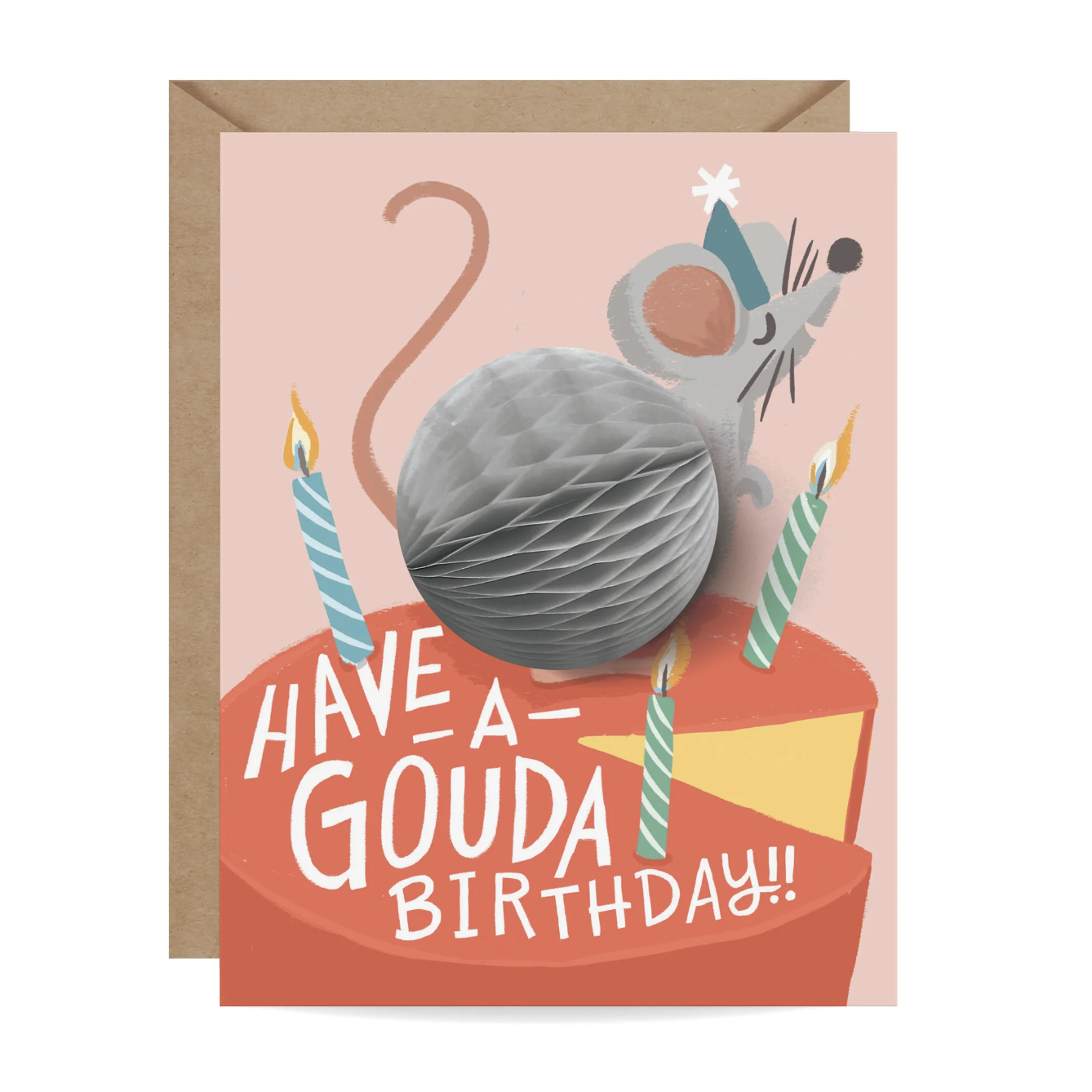 Inklings Paperie Card - Birthday Mouse Pop Up