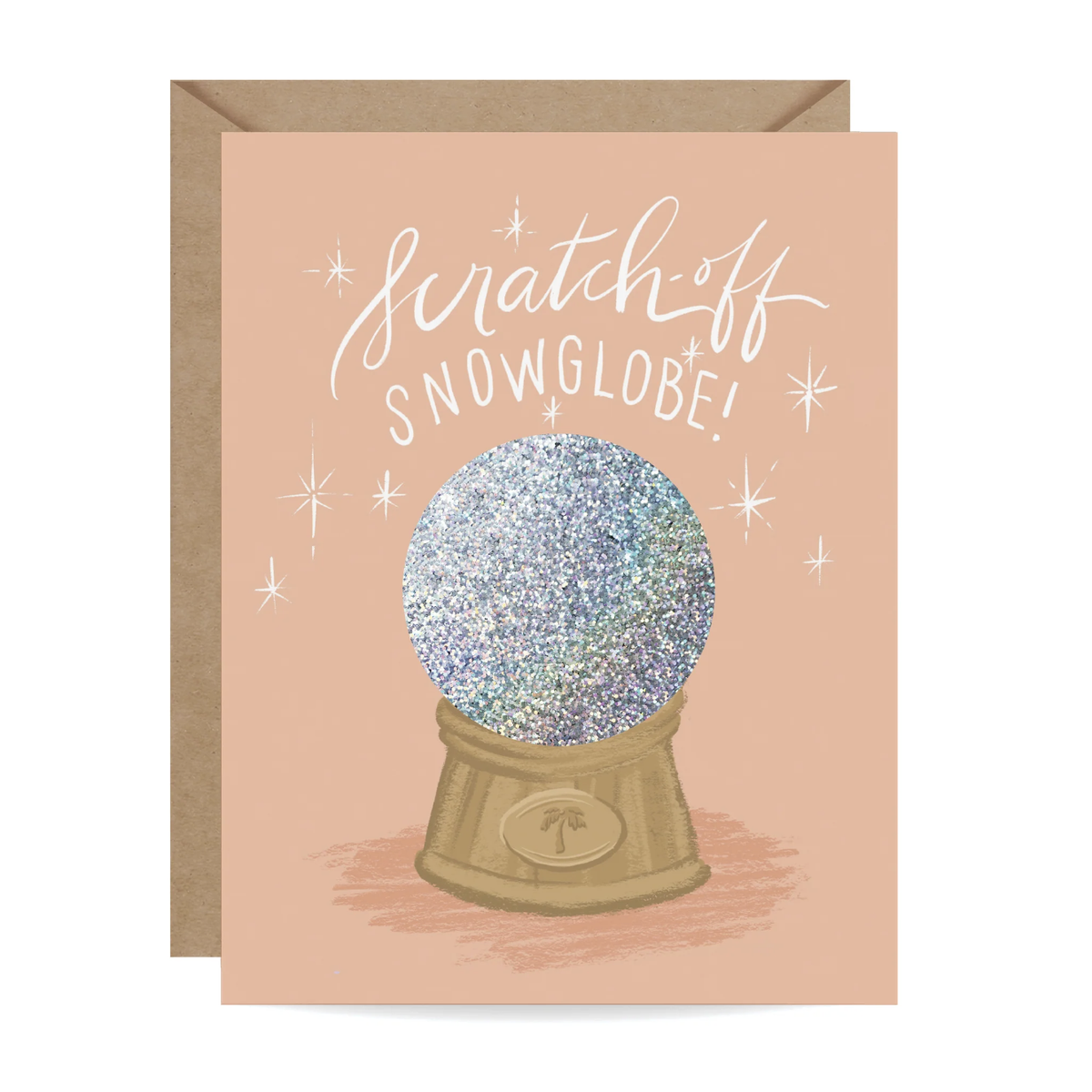 Inklings Paperie Card - Scratch Off Snow Globe