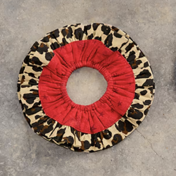 Never Fully Dressed Red Swallow Scrunchie