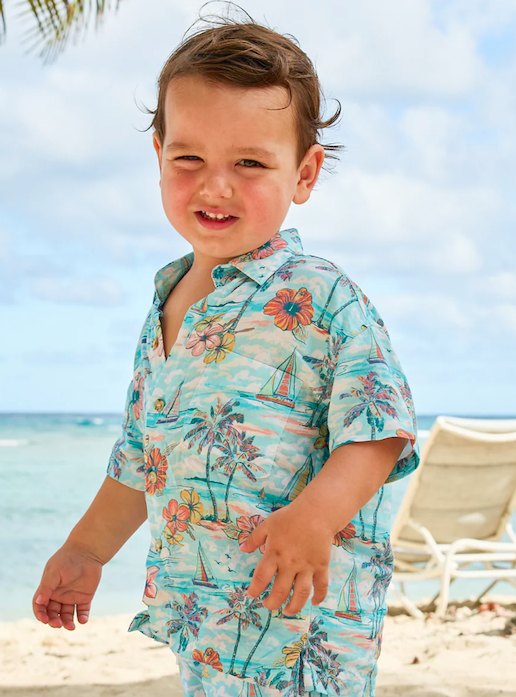 Kenny Flowers Boys Hawaiian Shirt - The BVIs