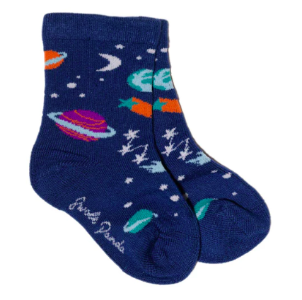 Swole Panda Kid's Socks - Outer Space