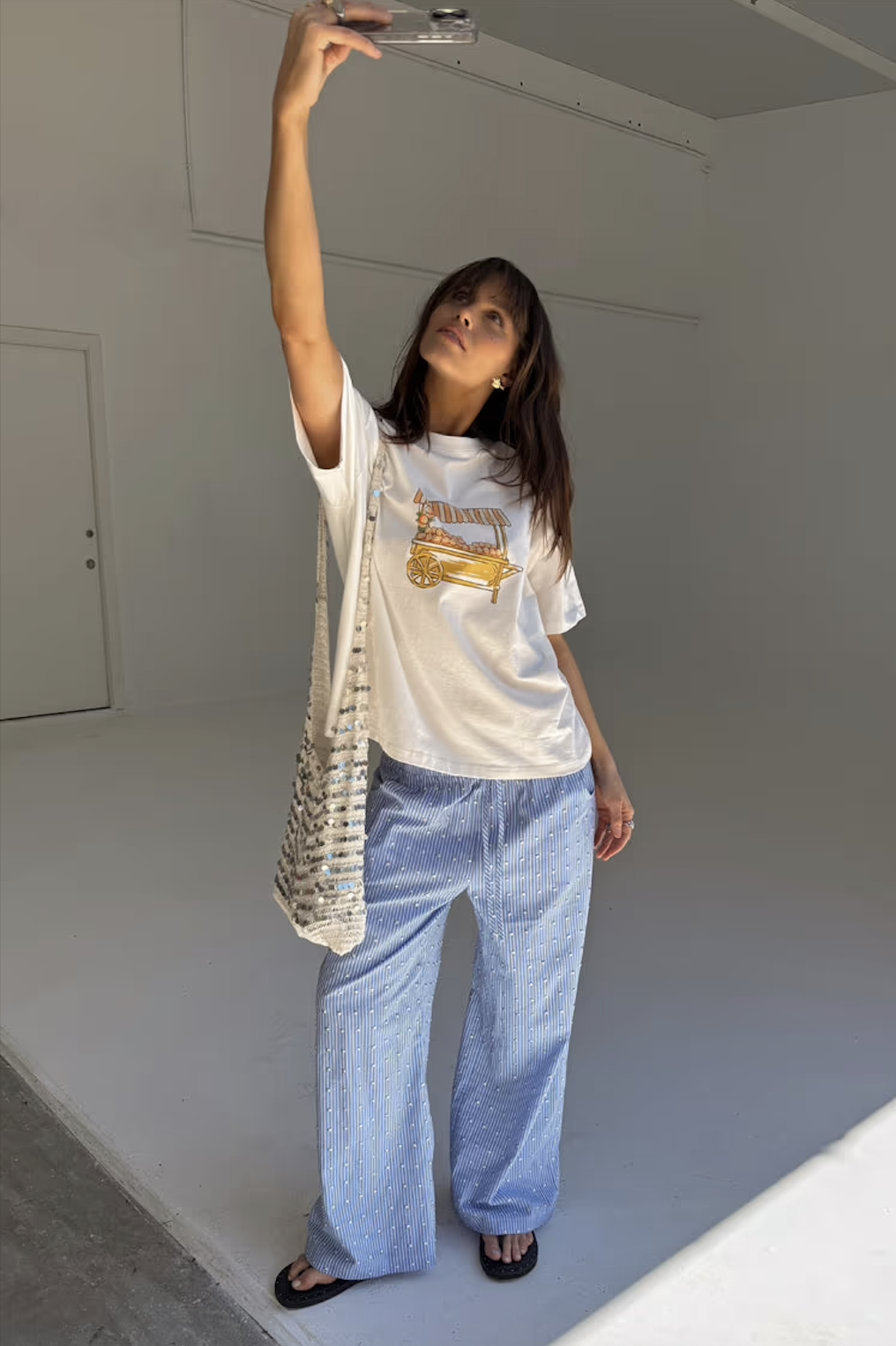 BDA Never Fully Dressed T Shirt - Orange Cart