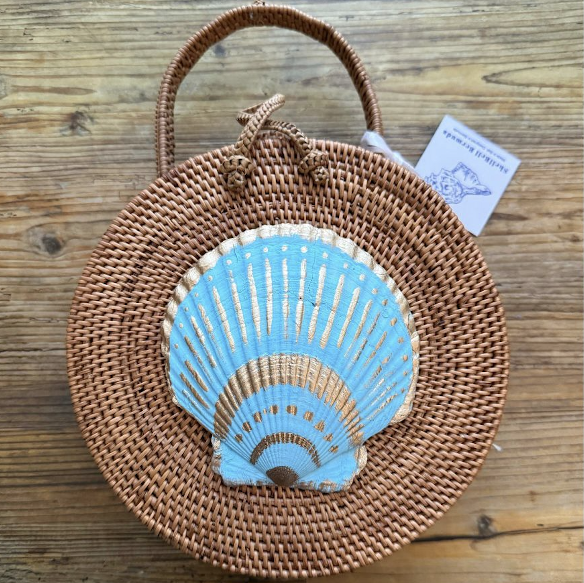 ShellBell Round Handbag - Seashell