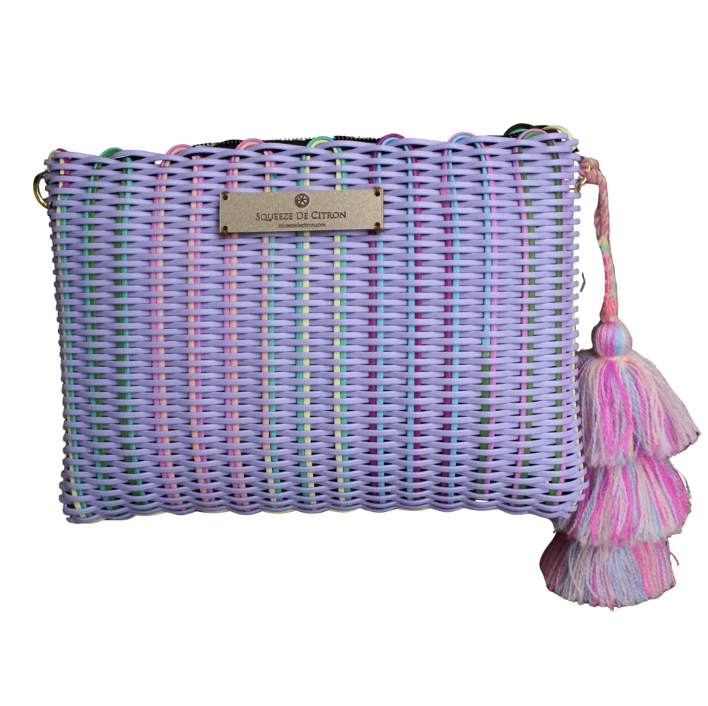 Squeeze De Citron Lemon Drop Citron Clutch - Lavender