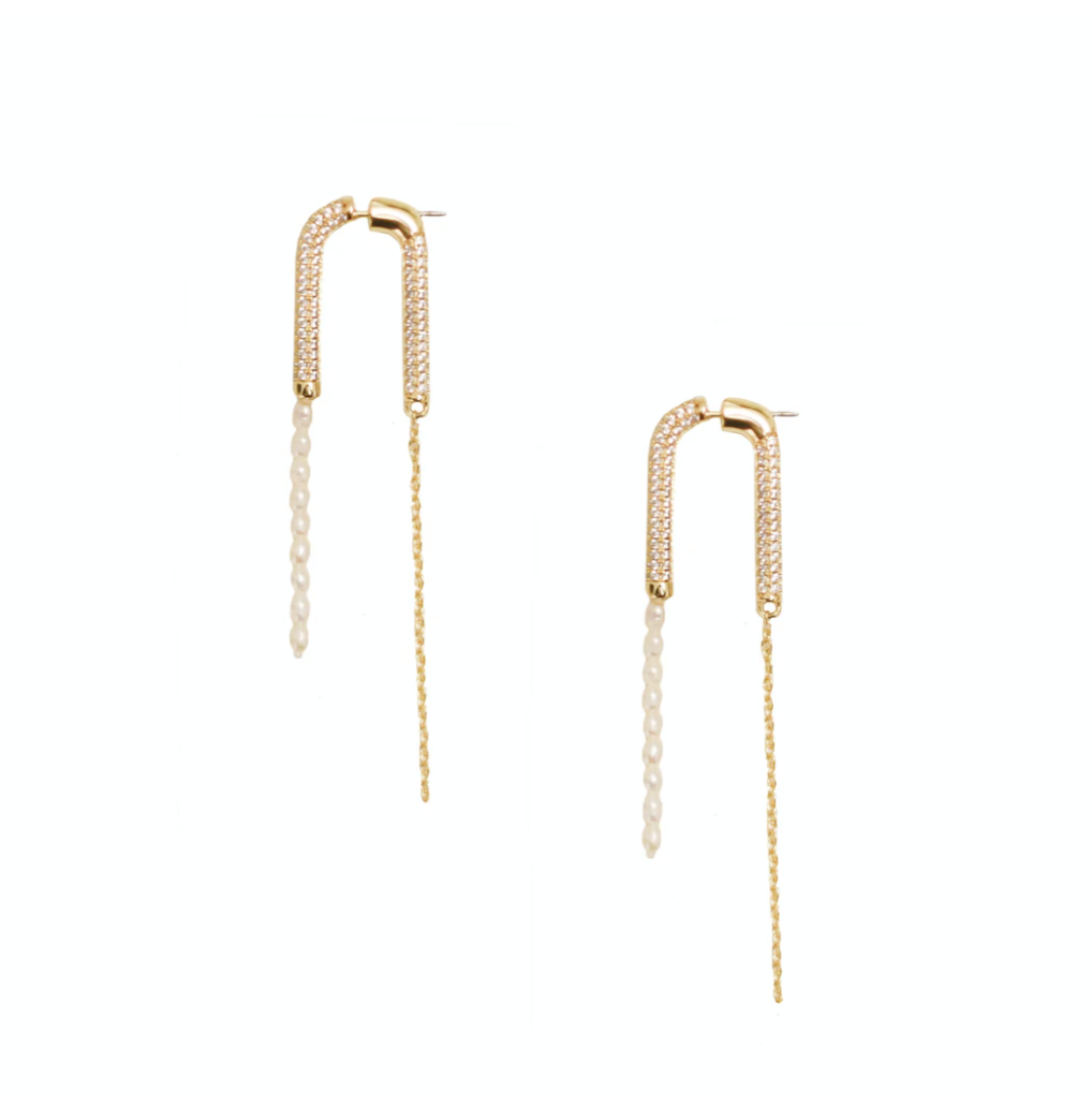 Adriana Pappas Pave Waterfall Earrings