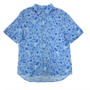 TABS Men's Short Sleeve Linen Shirt - Song of the Sea