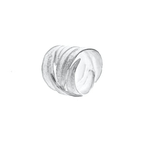 Airy Heights Sterling Silver Oleander Leaf Wrap Ring