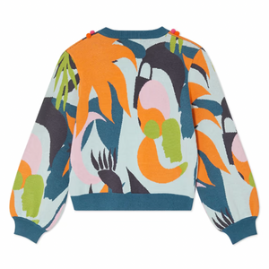 Never Fully Dressed Cardigan - Balearic Forrest
