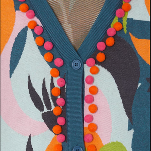 Never Fully Dressed Cardigan - Balearic Forrest
