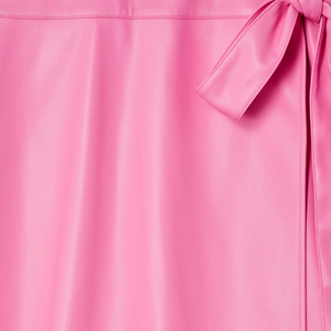 Never Fully Dressed Jaspre Skirt - Pink Vegan Leather