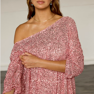 Never Fully Dressed Sequin Jem Dress - Pink