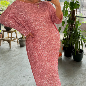 Never Fully Dressed Sequin Jem Dress - Pink