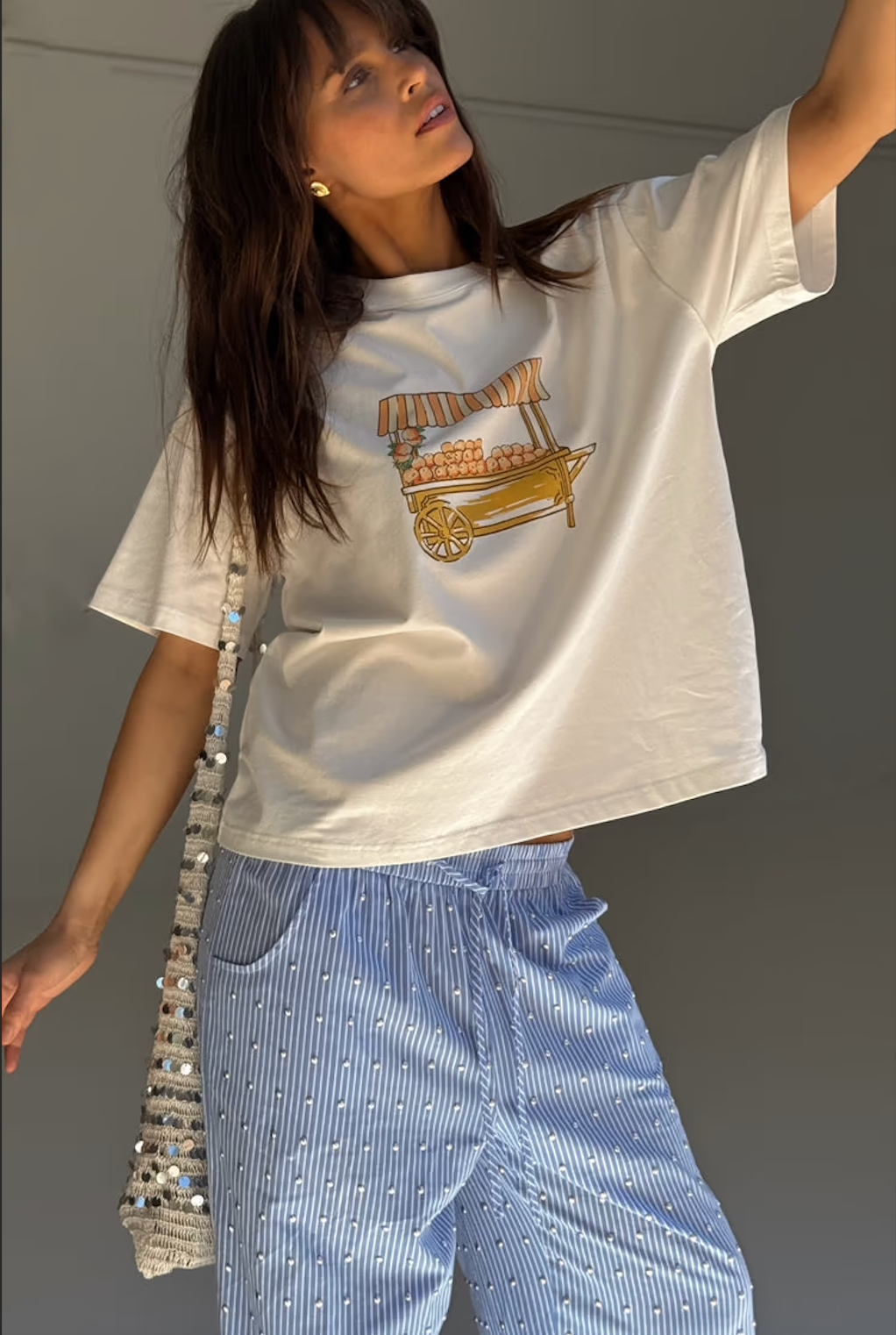 BDA Never Fully Dressed T Shirt - Orange Cart