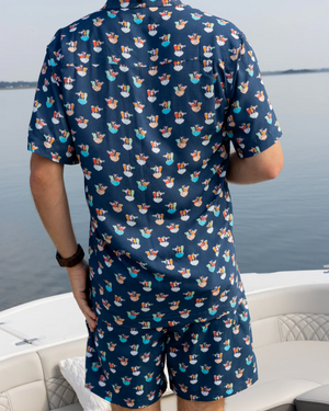 Kenny Flowers Short Sleeve Shirt - Margaritaville: Boat Drinks