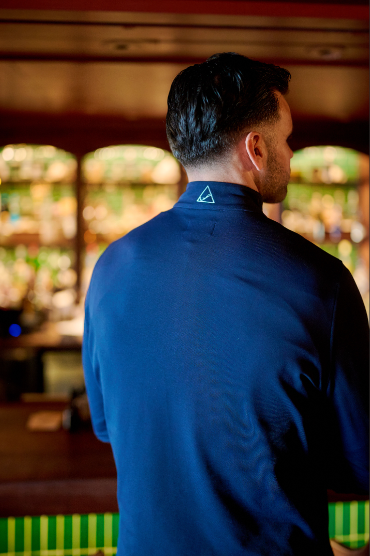 TABS Men's 1/4 Zip Pullover - Royal Navy Dockyard