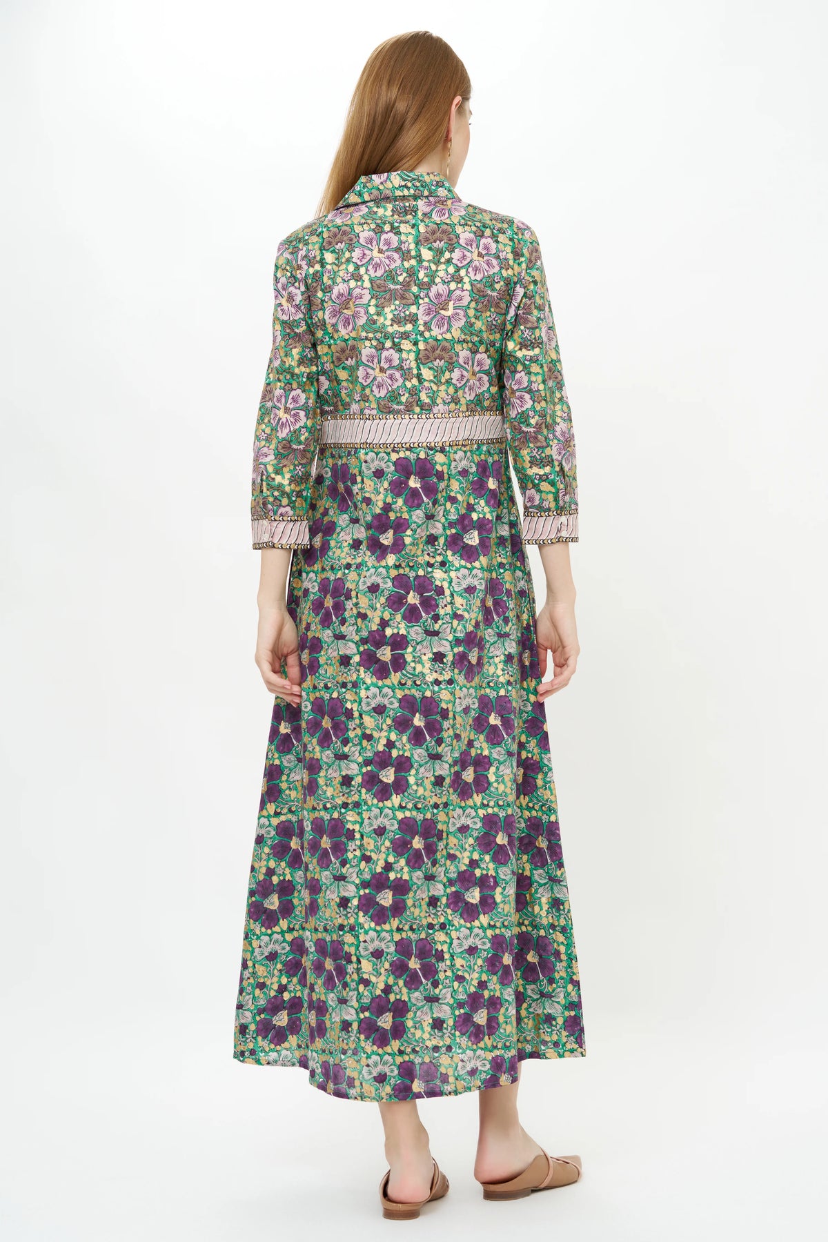 Oliphant Shirt Dress Maxi - Matera Green