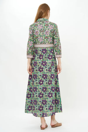 Oliphant Shirt Dress Maxi - Matera Green