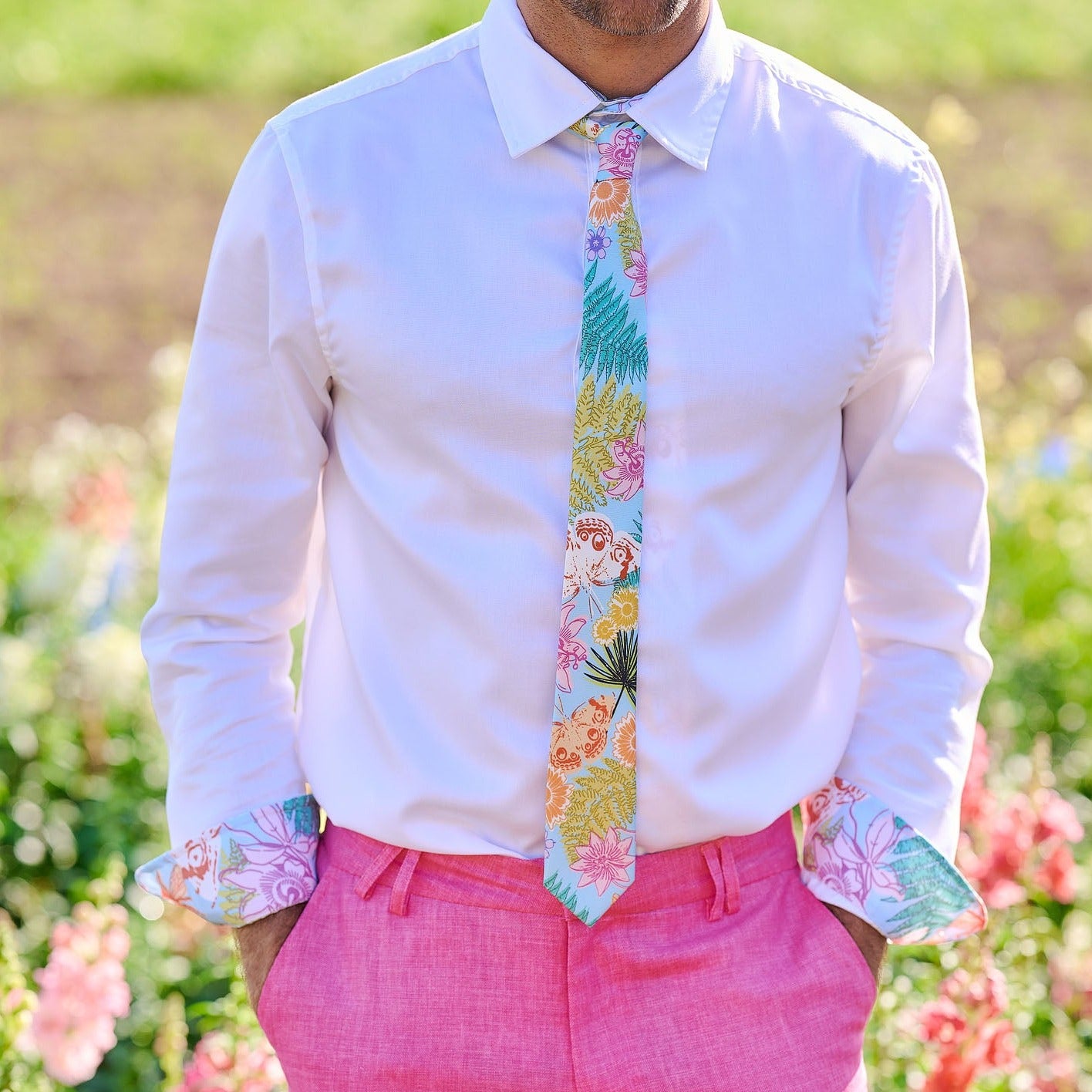TABS silk tie spring