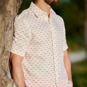 TABS Bermuda Linen Short Sleeve Shirt Sunburst