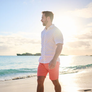 Men's Five-Star Stretch Bermudas - Cambridge Pink