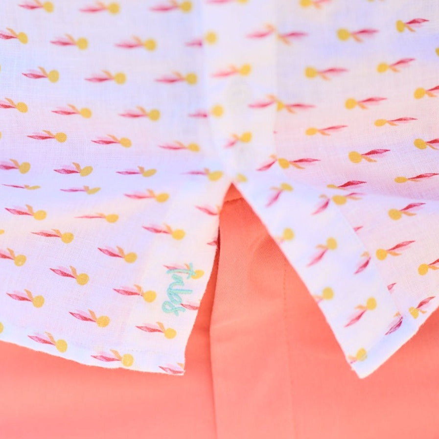 TABS Men's Short Sleeve Linen Shirt - Sunburst