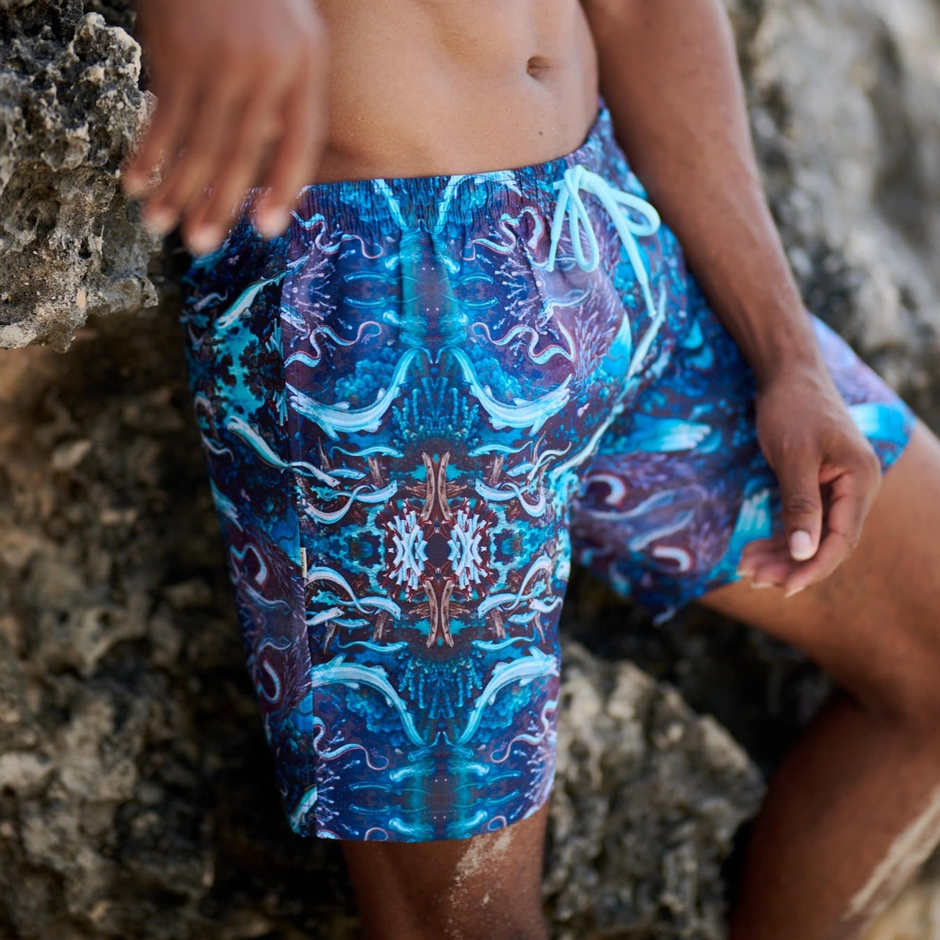 TABS Bermuda Recycled Swim Shorts Mens Graham Foster