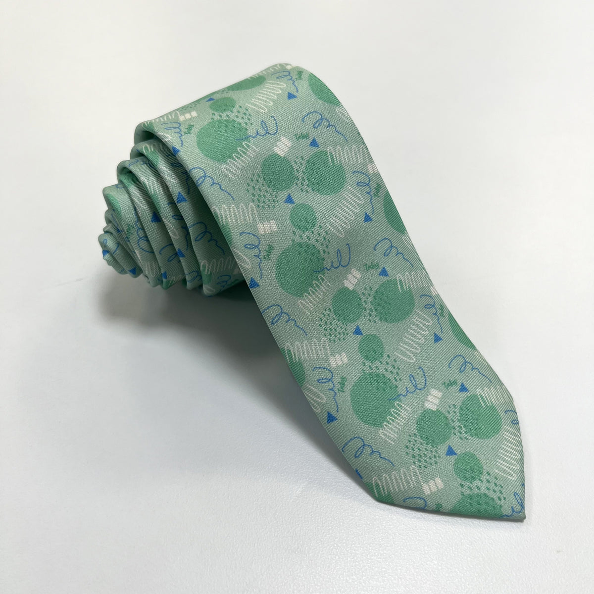 TABS Men's Tie - Green Dot