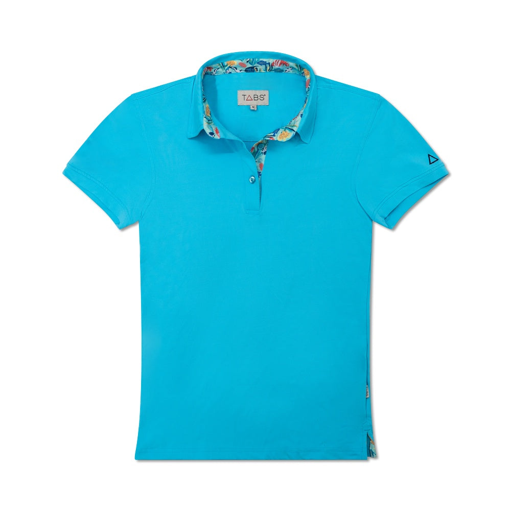 Women's Performance Polo - Cayman Blue