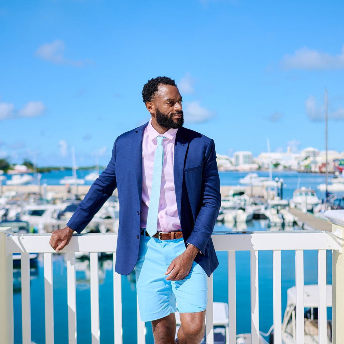 TABS Bermuda tie blue