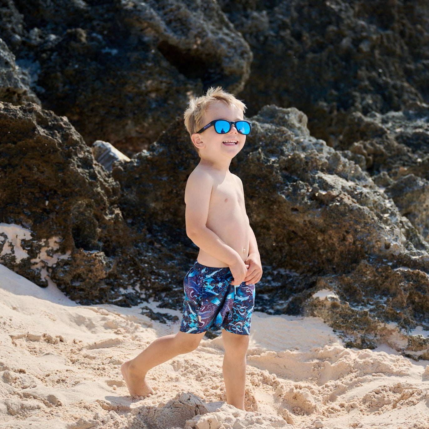 TABS Bermuda Recycled Swim Shorts Kids Graham Foster