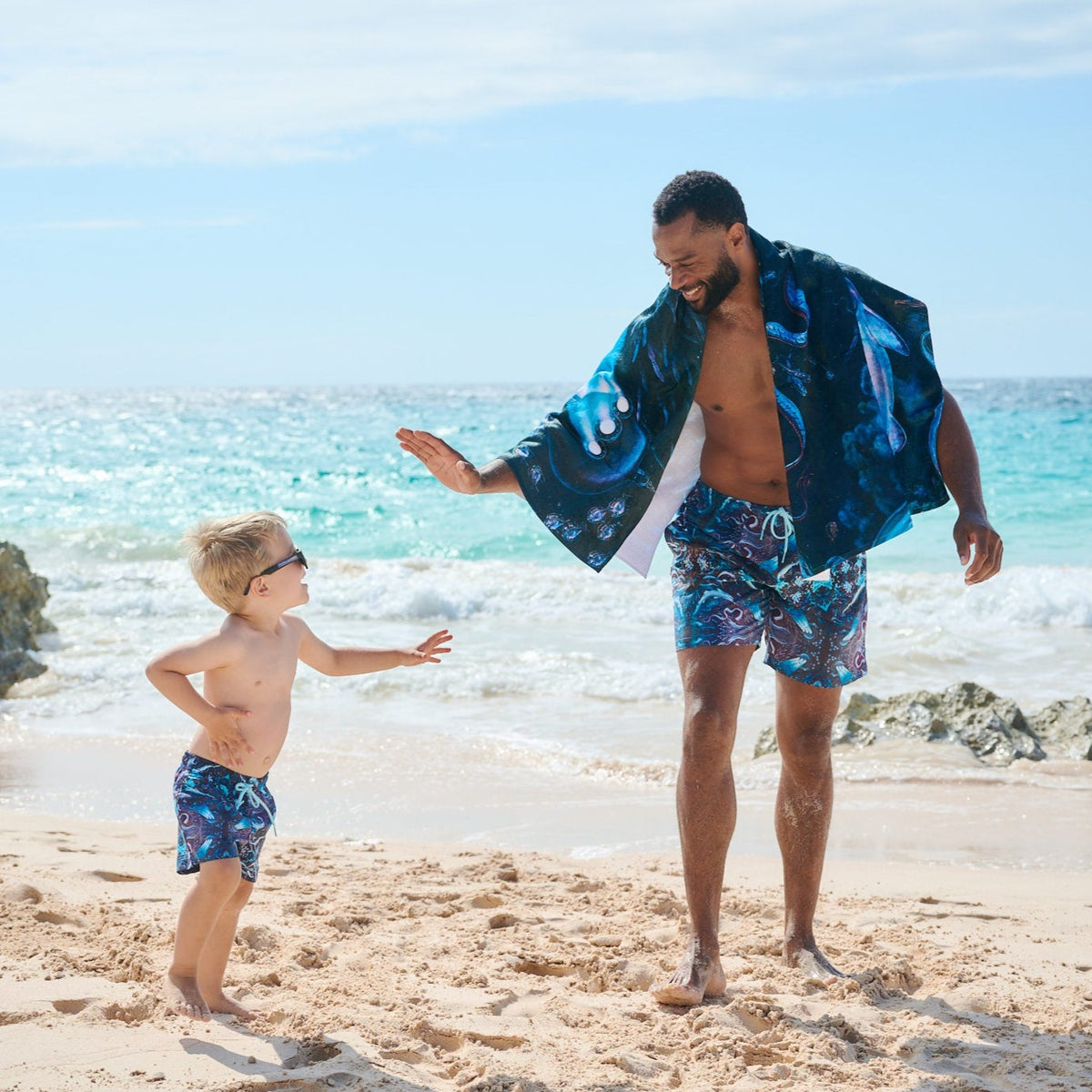 TABS Bermuda Recycled Swim Shorts Mens Graham Foster