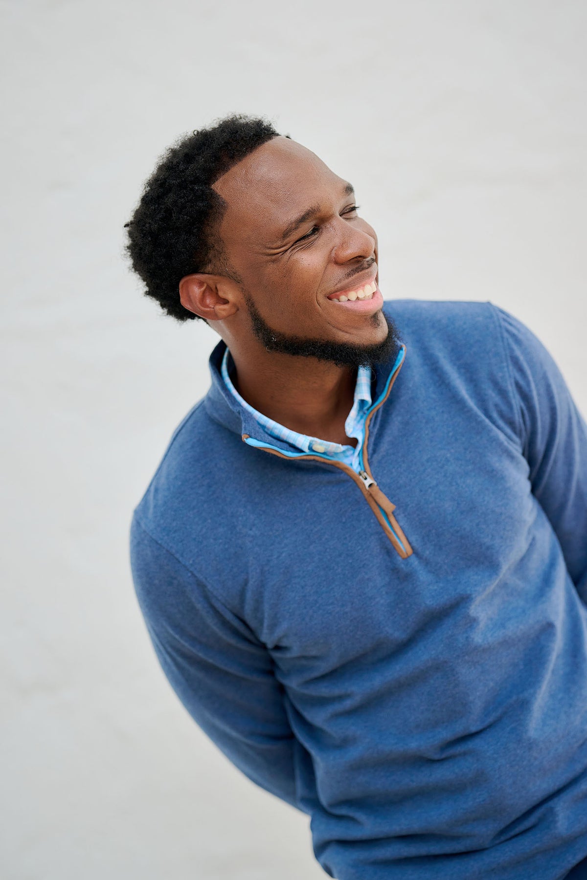 Men's 1/4 Zip Pullover - Salty Navy