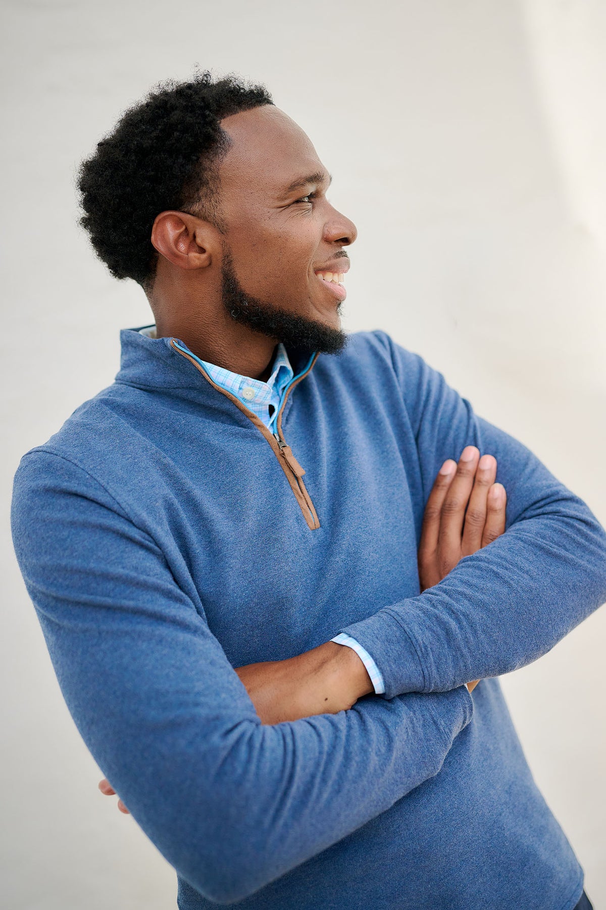 Men's 1/4 Zip Pullover - Salty Navy