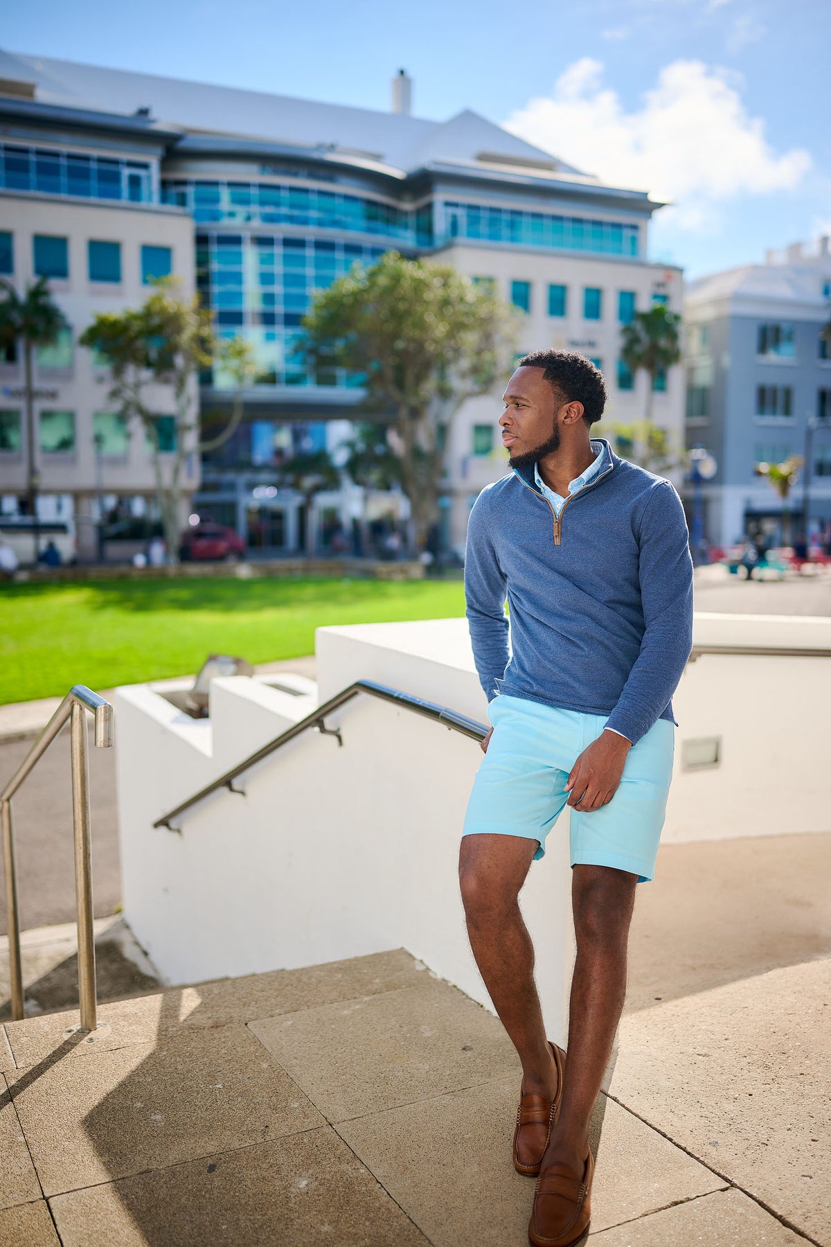 Men's 1/4 Zip Pullover - Salty Navy