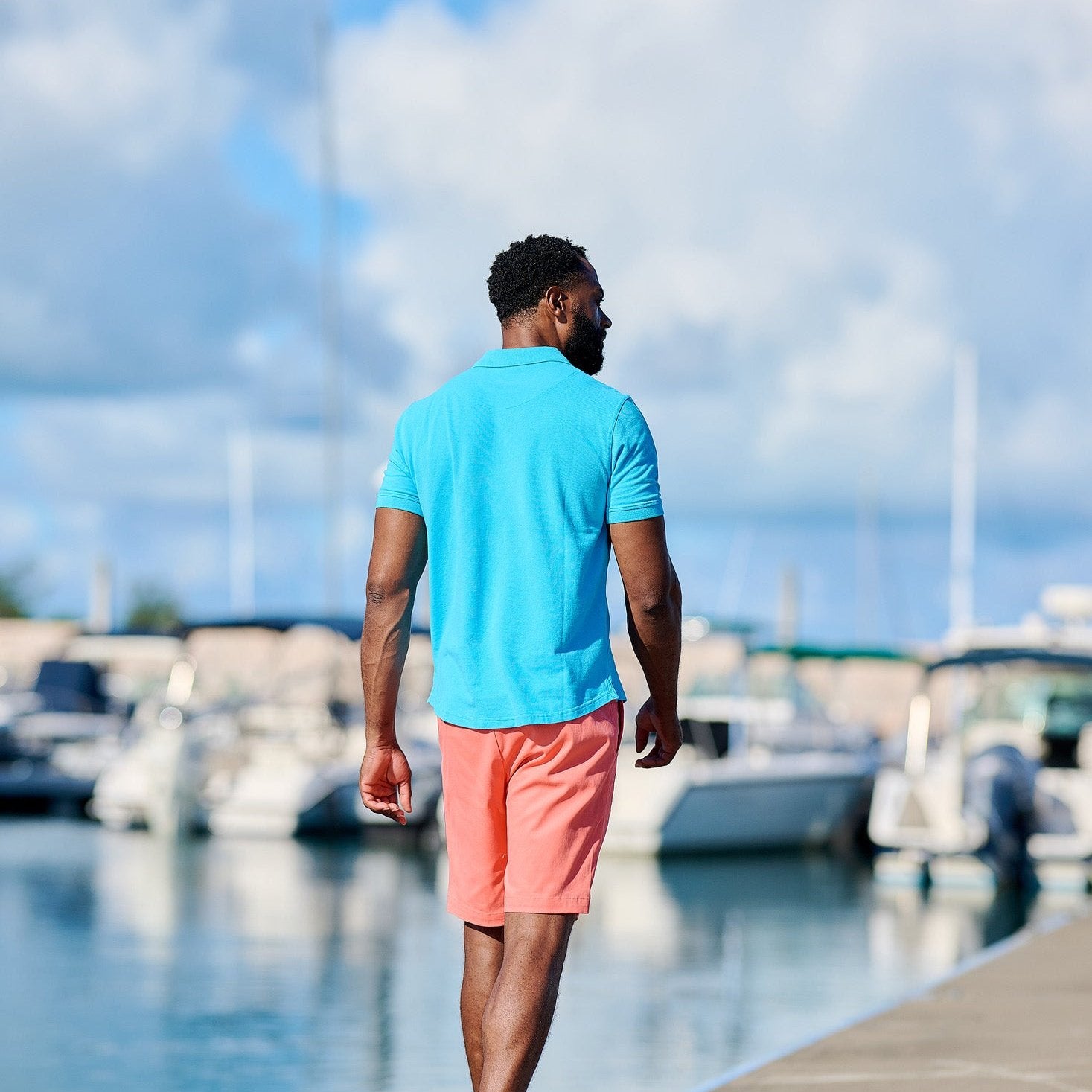 Men's Cotton Polo - Parrotfish