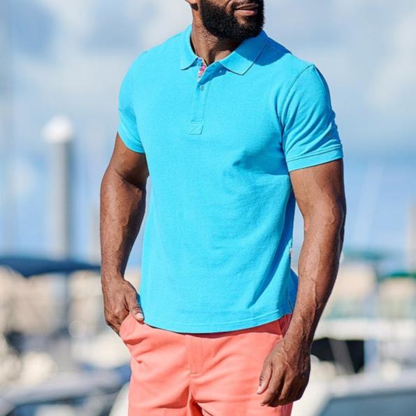 Men's Cotton Polo - Parrotfish