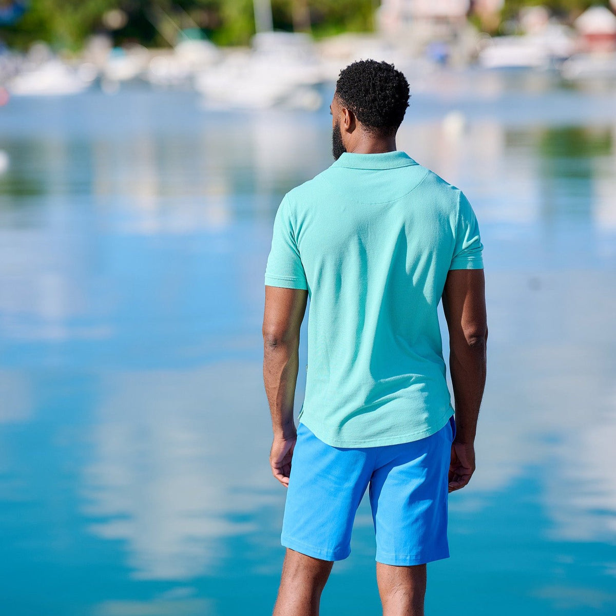 TABSBermuda_Mens_Polo_Cotton_Green_Back