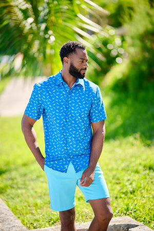 Men's Five-Star Stretch Bermudas - Parrotfish Turquoise