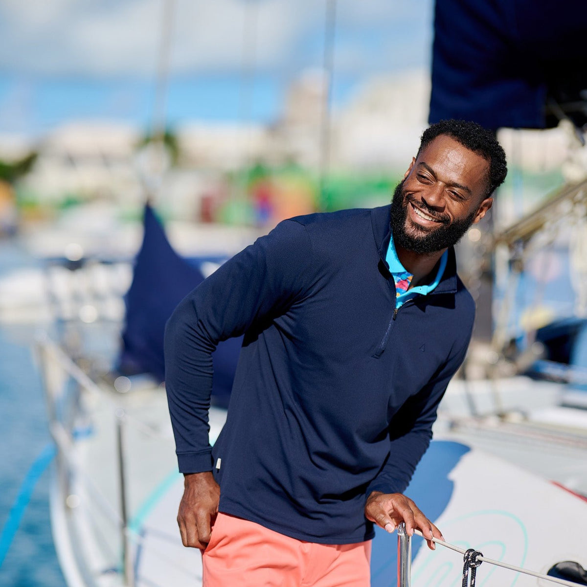 TABSBermuda_sweater_navy_frontlaughing