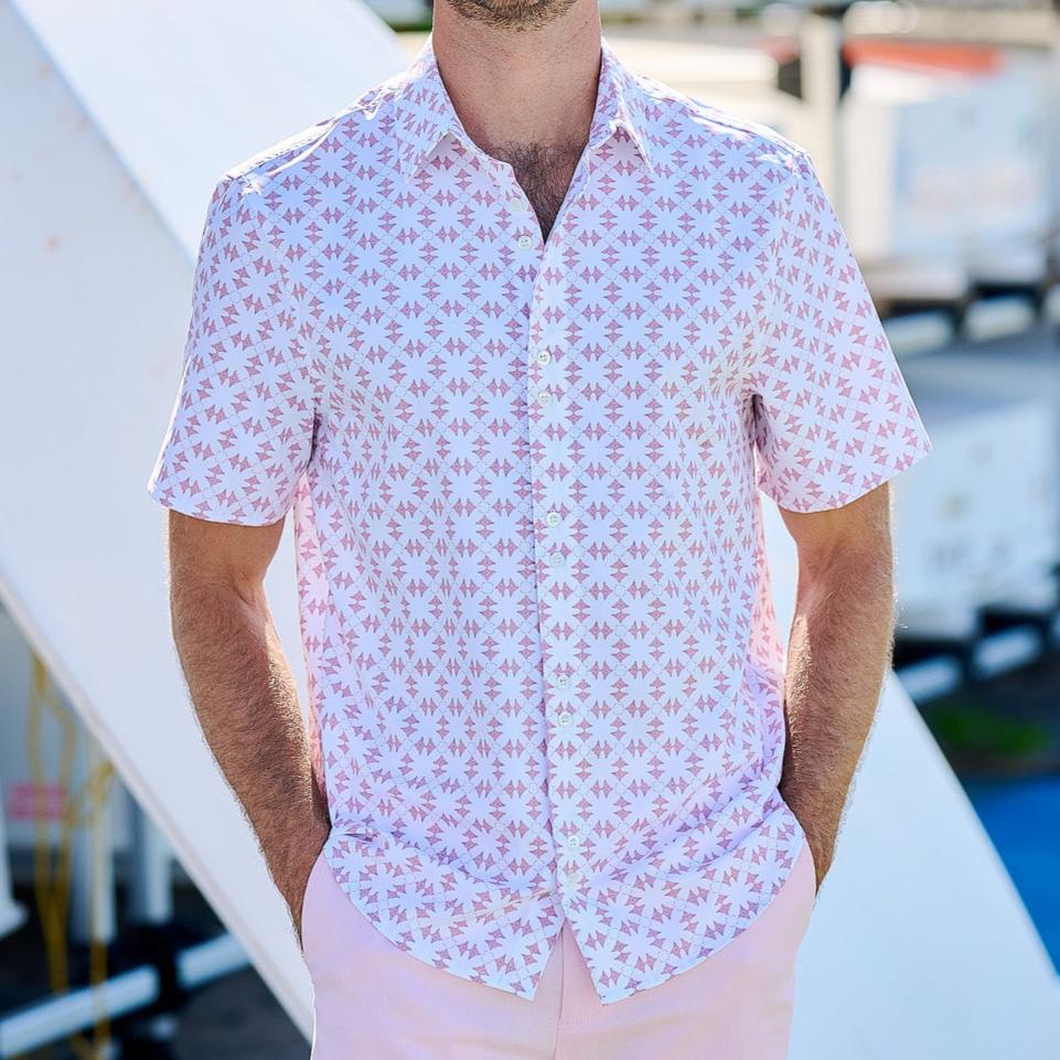 TABS Men's Short Sleeve Performance Shirt - Eagle Ray