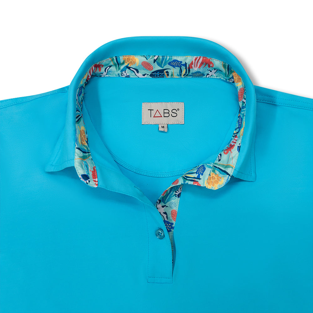 Women's Performance Polo - Cayman Blue