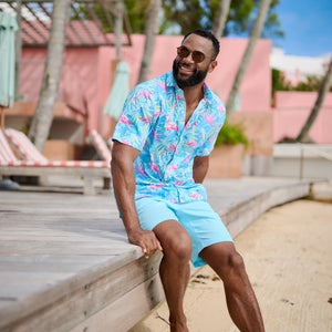 Men's Five-Star Stretch Bermudas - Bluebird