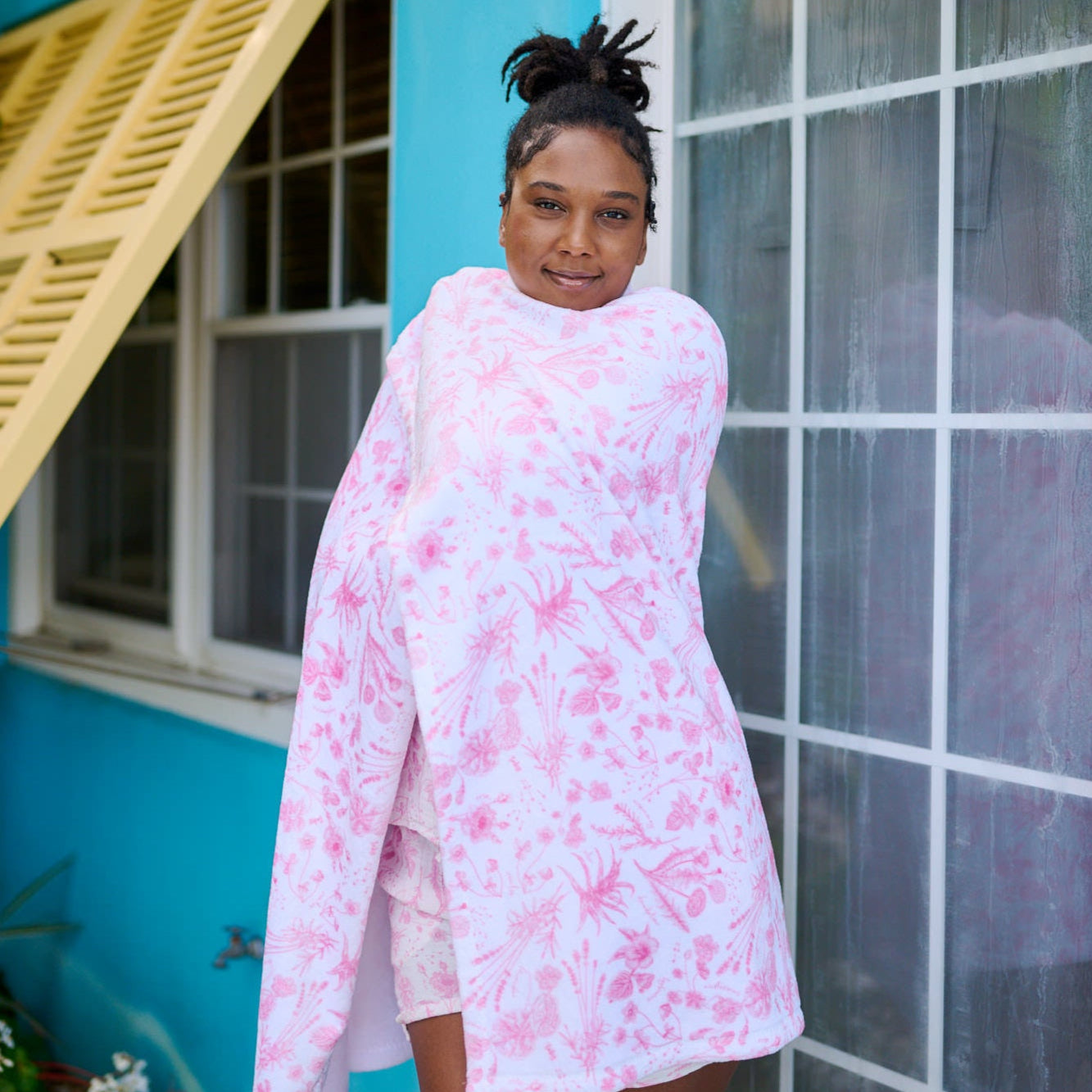 Tabs bermuda blanket rose