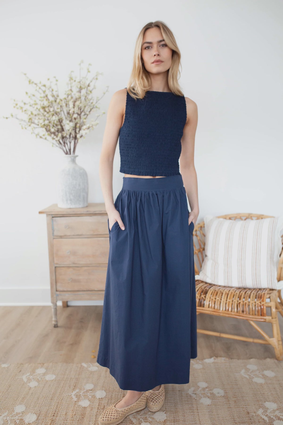 Marea Charlotte skirt - Navy